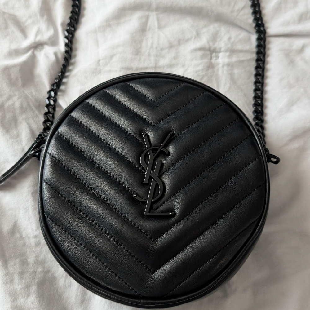 YSL Matelasse Round Camera Bag
